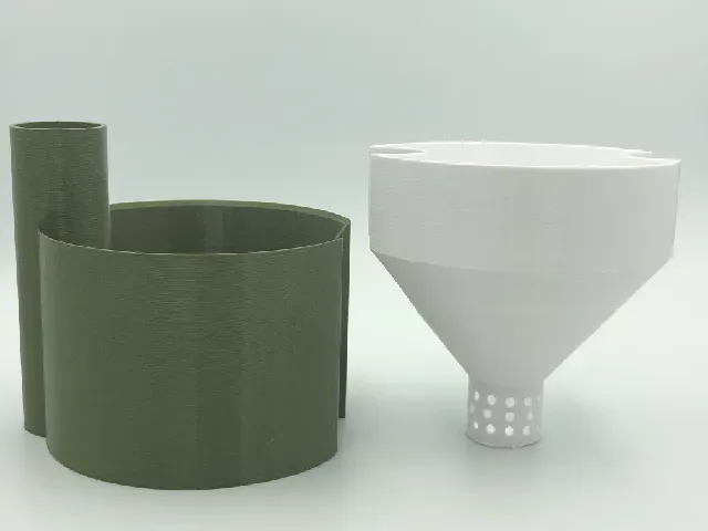 Round interlocking self-watering planter — Фото 2 из 4