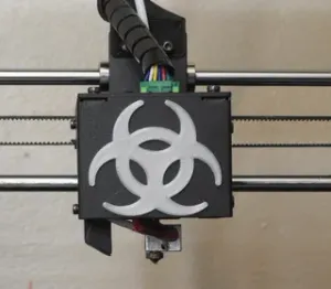 Biohazard symbol for the carriage on the Anycubic I3 Mega