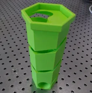 Open Spiral Dice Tower Hexagonal