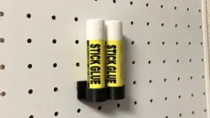 Pegboard stand for 2 Glue Sticks