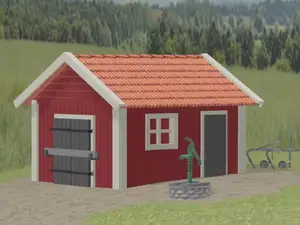 Old waterpump and well H0 1:87 scale