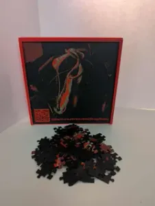100 Piece Nepenthes with Rain Jigsaw Puzzle-QR