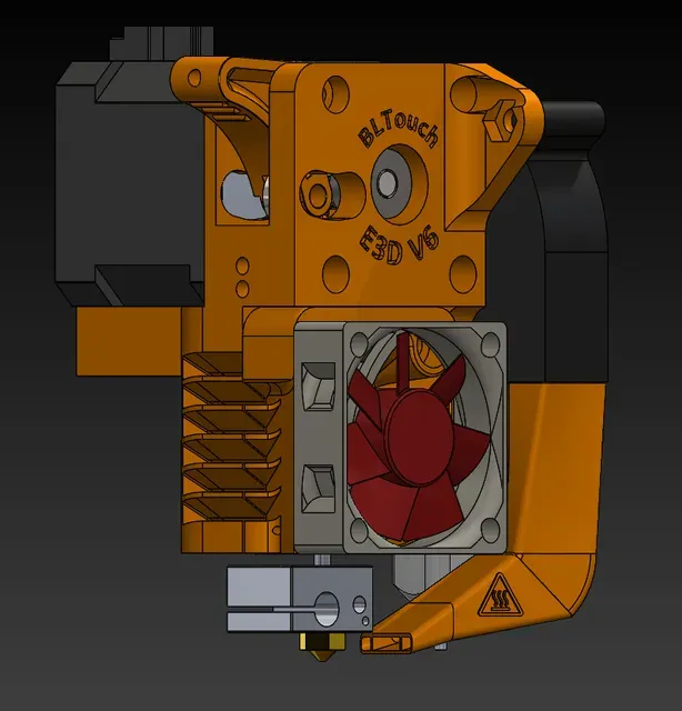 E3D V6 hotend with BLTouch for Linear guide and 2020 Extrusion — Image 3 of 6