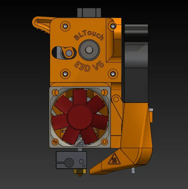 E3D V6 hotend with BLTouch for Linear guide and 2020 Extrusion — Image 4 of 6