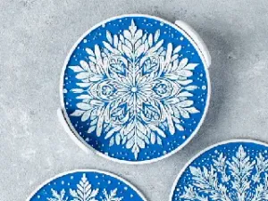Snowflake Coasters