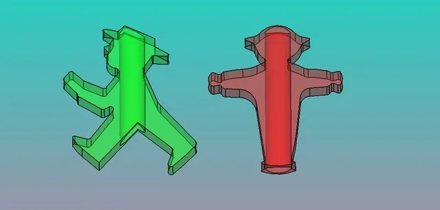 Ampelmännchen Perle / Traffic lights pearl / Cord stopper / Kordelstopper d=6mm, T=8mm, H=30mm — Фото 3 из 6