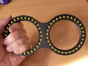big double fidget gear rings