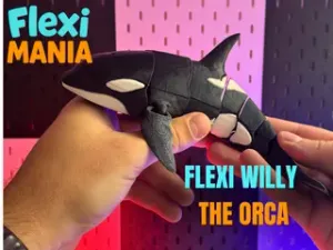 Flexi Orca Willy - Print-in-Place Orca – No Supports Needed