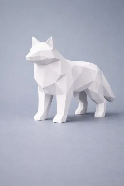 Abstract Minimal Animals – Forest Set (Low Poly, 4 Models) — Image 6 of 6