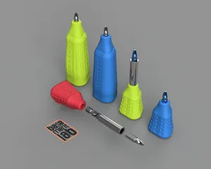 Stubby Handle for Hex 1/4 Bit Driver Screwdriver - Mini manico porta inserti esagonali
