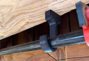 3/4" Pipe Clamp Hook with Dovetail Hidden Screw Mount