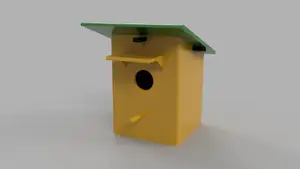 Bird House – 3D Printable Birdhouse with Opening Roof