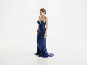 Elegant Lady Figurine Female Figure 3D Printable