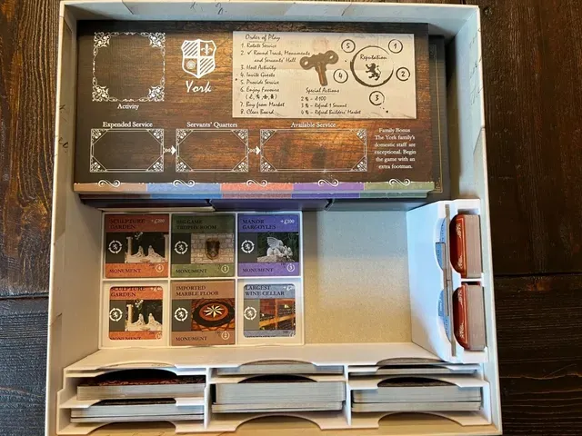 Obsession Insert / Organizer - Holds 2nd Ed. Base Game, Wessex, Upstairs Downstairs, and Useful Box — Image 14 of 29