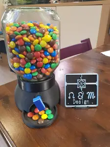 Nutella Glass Candy Dispenser for bigger candy