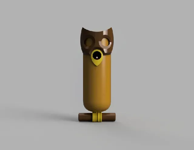 BirdBunker birdhouse Series - 014 - The Owl — Image 4 of 6