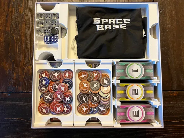 Space Base Insert / Organizer - Holds All Released Expansions in Command Station Box — Image 14 of 17