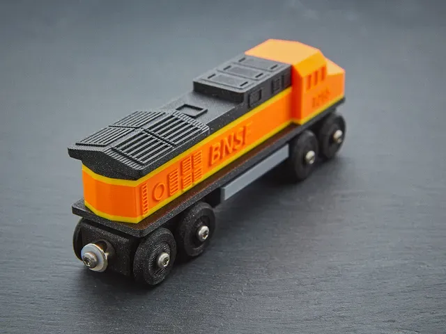 Toy Train BNSF locomotive BRIO / IKEA compatible — Фото 4 из 12
