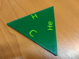 Chemická skládačka - trimino