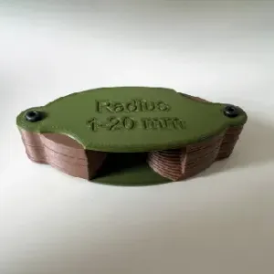 Radius gauge 1-20 mm (M3)