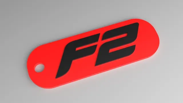 F2 Keyring - Formula 2 Logo Fob (Raised) — Фото 3 из 3
