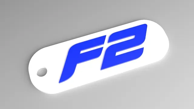 F2 Keyring - Formula 2 Logo Fob (Raised) — Фото 2 из 3
