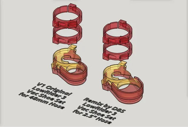 LowRider 3 CNC - Makita 700 Series Mount & removable dust shoe - REMIXED FOR 2.5" HOSE (v1.1) — Фото 7 из 9