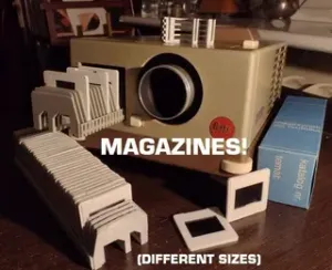 Slide magazine/slide tray European standard 35mm/5/5cm