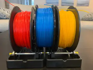Filament Roller Guide - Use 2 Prusa MMU2 Trays as a 3 Filament Spool Roller