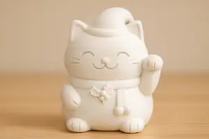 Christmas Maneki-Neko – Lucky Cat Figurine