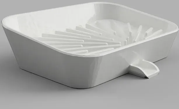 Soap Dish with added drain spout