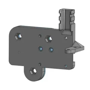 Ender 3 - compact Hemera mount plate with BLTouch