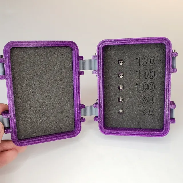 Nozzle or Small Tool Latching Storage Box / Case / Holder — Image 4 of 5