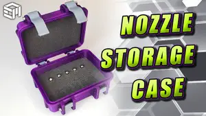 Nozzle or Small Tool Latching Storage Box / Case / Holder