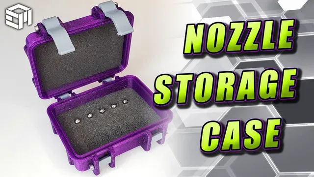 Nozzle or Small Tool Latching Storage Box / Case / Holder