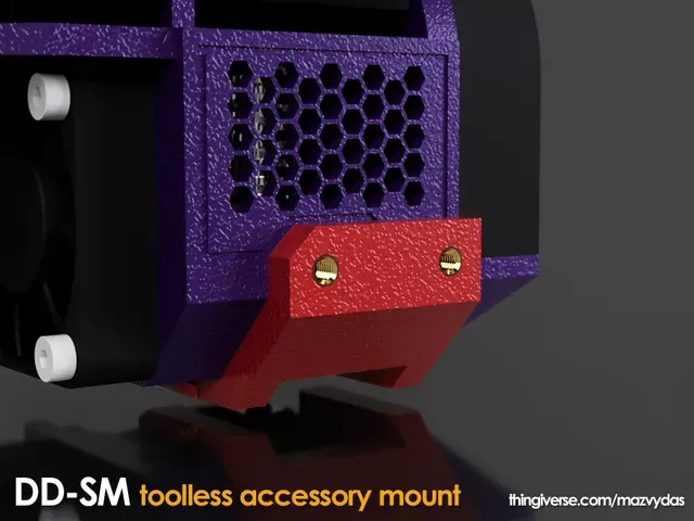DD-SM | E3D V6, BMG, Direct Drive, BLTouch, Toolless Accesories (Plotting, Vinyl cutting) mount for CR-10, Ender-3 variants and similar — Фото 3 из 7