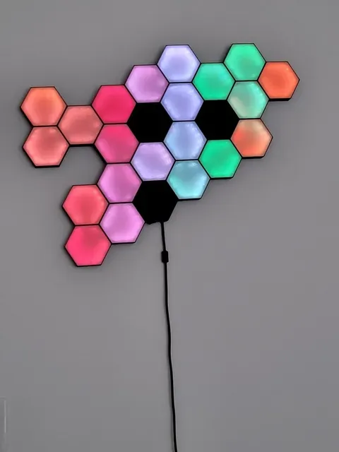 Customizable Hex Wall Lamp — Image 2 of 22