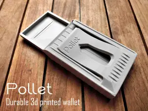Pollet - 3d printed rugged and slim wallet