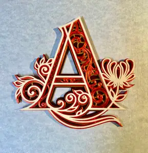 Ornate Letter A Monogram