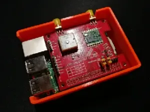 Case for RaspberryPi with LoRa/GPS hat