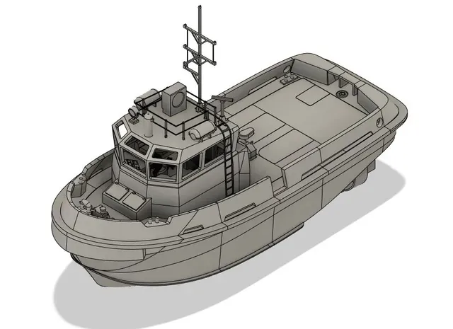 RC Boat 134 parts - 1907 TUG from DAMEN — Image 2 of 10