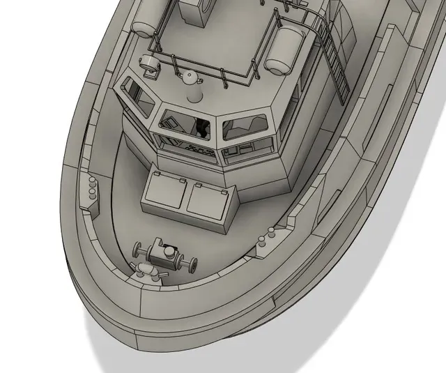 RC Boat 134 parts - 1907 TUG from DAMEN — Image 6 of 10