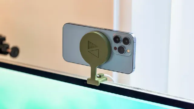 MagSafe Charger iPhone Holder for Continuity Camera in macOS Ventura and iOS 16