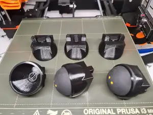 Squash ball feet: the most efficient system for Prusa i3 MK3/MK3S/MK3S+ or any 30 extrusion based printer, 100% printable