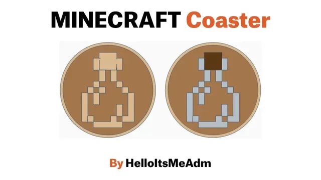 Minecraft Bottle Coaster