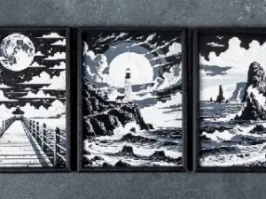 Midnight at Seaside Wall Art