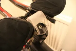 Bike headset/stem computer mount