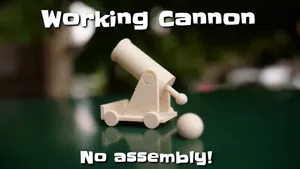 Working Cannon (Print-In-Place)