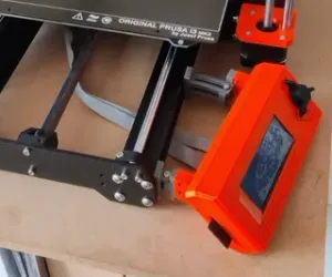 Side mount LCD Display - Prusa MK4 or i3 MK3S+ - Left or Right - with adjustment