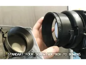 Bowens adapter (standart four screw softbox to bowens)
